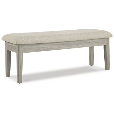 Signature Design by Ashley Casual Parellen 48" Bench, Beige/Gray