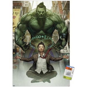 Trends International Marvel Comics Hulk - Totally Awesome Hulk #16 Unframed Wall Poster Print Clear Push Pins Bundle 22.375" x 34" - 1 of 4