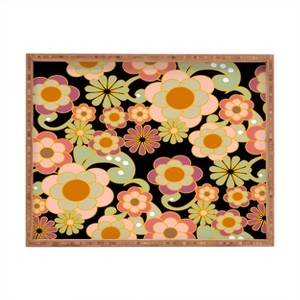 Mirimo Nostalgic 70s in Black Bamboo Tray - Deny Designs - 1 of 2