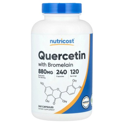 Nutricost Quercetin with Bromelain, 880 mg , 240 Capsules (440 mg per Capsule)