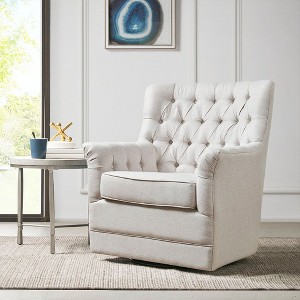 NicBex Swivel Accent Chair Modern Glider Chair Arm Chair Lounge Chair Sofa Chair for Living Room, Reading Room, Beige - 1 of 4