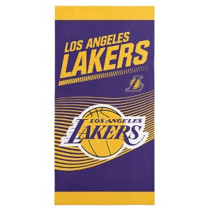 Sweet Home Collection NBA Los Angeles Lakers 30" x 60" Beach Towel - 1 of 3