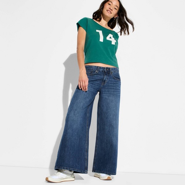 Jeans de Tiro Bajo y Pierna Ultra Ancha para Mujer - Wild Fable™ 3