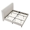 Okak Queen/King Size Upholstered Platform Bed with High Headboard & Solid Feet,Modern Wood Bed Frame No Box Spring Needed - 4 of 4