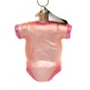 Old World Christmas 3.25 In Pink Baby Onesie Ornament First Christmas Tree Ornaments - 2 of 3