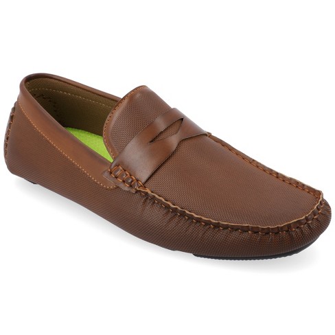 Vance Co. Mens Isaiah Tru Comfort Foam Slip-on Driving Loafer, Brown 11 ...