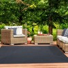 Reversible Modern Rustic Solid Braided Indoor/ Outdoor Runner Area Rug by Blue Nile Mills - 2 of 4