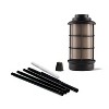TIKI 64.25" Lantern Metal Outdoor Torch Black - 2 of 4