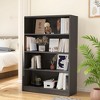 MAYEERTY Gray 4-Shelf Modern Wood Bookcase - 48-Inch Tall, for Bedroom, Living Room & Manga Library - 3 of 4