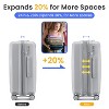 4 PCS Expanable Luggage Set, Hard Shell Lightweight Suitcase with TSA Lock and 360° Spinner Wheels, 14"+20"+24"+28" - ModernLuxe - 4 of 4