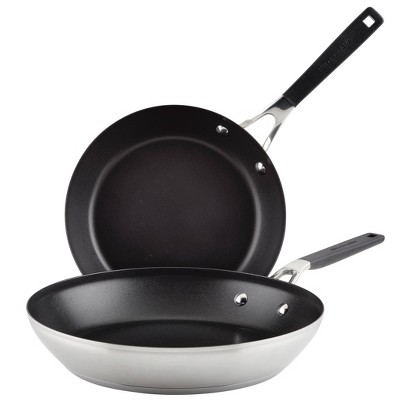 Cuisinart Classic 12 Stainless Steel Non-stick Skillet - 8322-30ns : Target