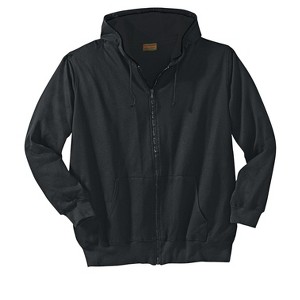 Boulder Creek by KingSize Men's Big & Tall Full-Zip Thermal Hoodie - 1 of 4