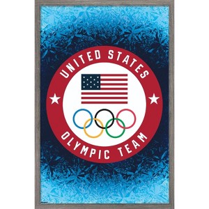 Trends International Team USA: 2026 Winter Olympics (Milan) - Logo Framed Wall Poster Prints - 1 of 4