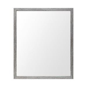 HomeRoots 26" Gray Framed Bathroom Vanity Mirror - 1 of 4