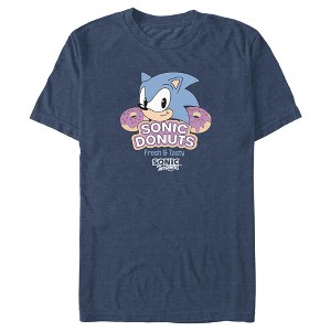 Men's Sonic the Hedgehog Donuts Fresh and Tasty T-Shirt - 1 of 4