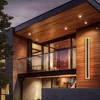 DORESshop 43 in. 30W 1-Light Matte Black Modern Integrated LED Outdoor Wall Light Waterproof Porch Light - 2 of 4