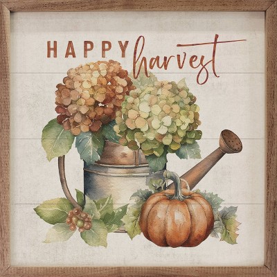 Kendrick Home Happy Harvest Watering Can Wall Art