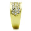 Slickblue Women's Fashion Ring, IP Gold Stainless Steel, Clear Synthetic Crystals, Pave Accent, Size 5-10 - 4 of 4