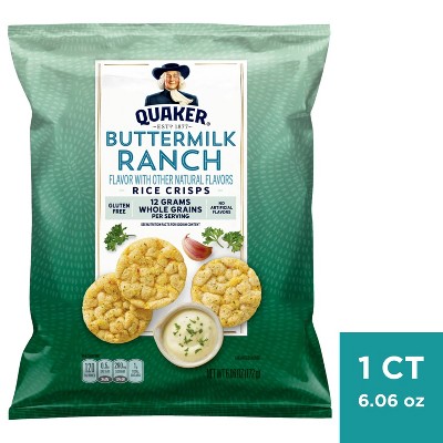 Quaker Buttermilk Ranch Gluten Free Popped Rice Crisps - 6.06oz