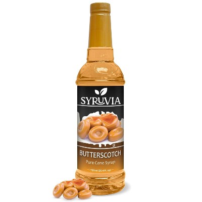 Syruvia Butterscotch Syrup - 25.4 fl oz. Premium Flavoring Syrup For Coffee