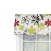 RLF Home 100% Cotton High Quality Aria Tailored Window Valance with 1.5" Rod Pocket 50" W X 12" L Ivory - 4 of 4