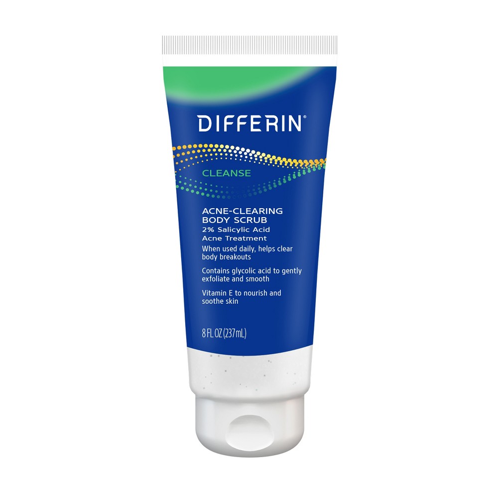 Photos - Cream / Lotion Differin Acne Clearing Scented Daily Body Scrub - 8 fl oz