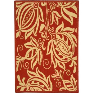 Courtyard CY2961 UV & Stain Resistant Non-Shedding Power Loomed Indoor/Outdoor Rugs - Safavieh - 1 of 4