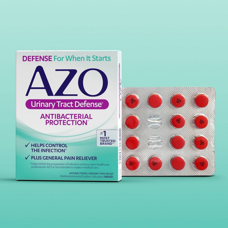 AZO Urinary Tract Defense, Antibacterial Protection + UTI Pain Relief - 24ct, 3 of 10