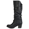 Journee Collection Womens Late Wide Width and Wide Width Wide Calf Stacked Heel Mid Calf Boots - 2 of 4