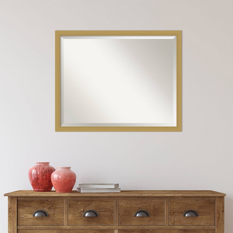 Grace Narrow Brushed Framed Bathroom Vanity Wall Mirror Gold - Amanti Art, 5 of 10