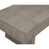 52" Wooden Contemporary Coffee Table with Rectangular Top and Sturdy Construction for Living Room - 2 of 4
