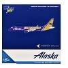 Embraer ERJ-175 Commercial Aircraft "Alaska Airlines" (N662QX) Purple with Gold Tail 1/400 Diecast Model Airplane by GeminiJets - 4 of 4