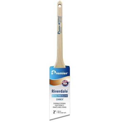 Premier Riverdale 2 in. Extra Stiff Thin Angle Sash Paint Brush