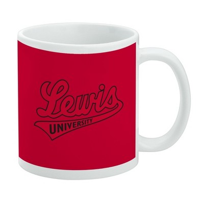 Lewis University Primary Logo Ceramic Coffee Mug Novelty Gift Mugs for Coffee Tea and Hot Drinks 11oz White