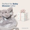 Bearington Baby Wee Spout, 8 x 7 Inch Small Gray Elephant Stuffed Animal, Jungle Nursery Decor, Baby Security Blanke - 4 of 4
