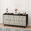 Modern Sideboard Buffet Cabinet,59" Coffee Bar Cabinet with Storage,Freestanding Wooden Sideboard Console Table for Living Room Hallway - 2 of 4