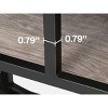Lirago 41.3" Industrial Console Table 4 Tier Storage Shelf with Circle Base Rustic Brown Entryway Sofa Table for Living Room Hallway - 4 of 4