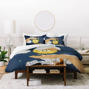 Deny Designs Queen Alja Horvat We are What We Think About Duvet Cover and Pillow Shams: Abstract Non-Woven, Machine Washable - 1 of 4