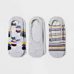 Women's 3pk Geo Dot Liner Socks - A New Day™ White/Blue 4-10