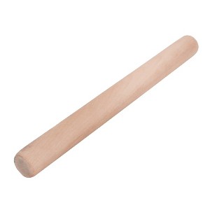 Unique Bargains Houseware Handy Wooden Stick Noodles Dough Pastry Rolling Pins Wood Color 1 Pc - 1 of 3