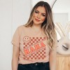Simply Sage Market Women's Mama Checkerboard Smiley Face Short Sleeve Graphic Tee - 2 of 4