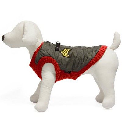 Gooby Bomber Vest for Dogs, XSmall, Red