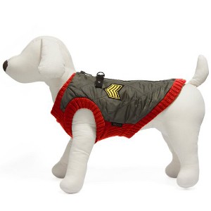 Gooby Bomber Vest for Dogs, XSmall, Red - 1 of 1