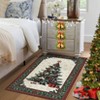 Coolmee Christmas Tree Area Rug 2x3 Washable Rug Non-Slip Soft Low Pile Small Floor Carpet Retro Doormat for Kitchen Bedroom Laundry Bathroom - 4 of 4
