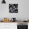 Pale Gray Botanical on Black by Miri Eshet Unframed Wall Canvas - iCanvas - 2 of 3