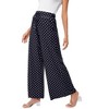 Whizmax Women's Wide Leg Pants Casual Palazzo Summer Flowy Pants Elastic High Waist Lounge Drawstring Long Trousers Polka Dots L - 4 of 4