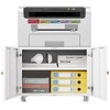 NicBex 2-Door Mobile File Cabinet with Adjustable Shelf,Steel Copier Stand Mobile Pedestal File Printer Stand for Home Office Printing Areas - 4 of 4