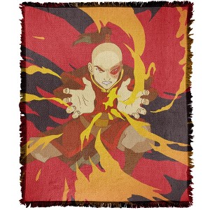 Avatar The Last Airbender Avatar Zuko Blanket 50"x60" Woven Tapestry - 1 of 4