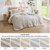 BAGOKIE 4-Piece Pinch Pleat Striped Bed in a Bag Comforter Set for All Season - 2 of 3