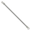 Black Bow Jewelry Mens 6mm Stainless Steel Polished Rounded Box Chain Bracelet, 8.5 Inch - 2 of 4